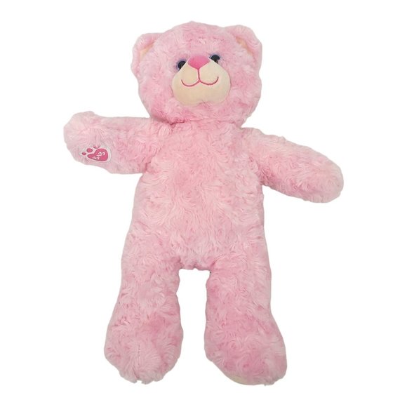 Build A Bear Pink Cuddles Plush 17" Teddy Bear Swirl Fur BABW Stuffed Animal Toy - Picture 4 of 12